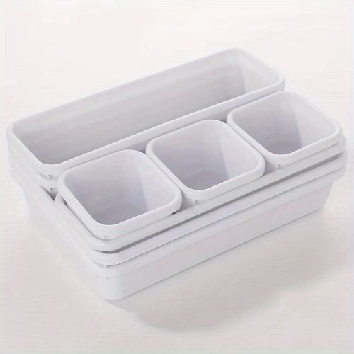 8pcs Home Drawer Organizer; Multipurpose Plastic Storage Box; Tableware Storage Container; Medicine Box; Office Supplies Storage & Organization;