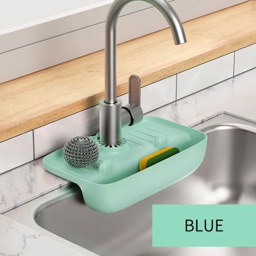 1pc Splash Guard For Sink Faucet; 10.63"x5.51"; Faucet Drain Rack; Super Absorbent Fast Drying Mat Sink Gadgets; Drip Catcher For Kitchen; Drain